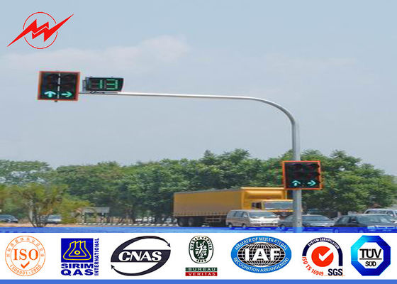 6m einzelne Klammer galvanisierte Stärke Verkehrs-Straßenlaterne-Polen 3mm