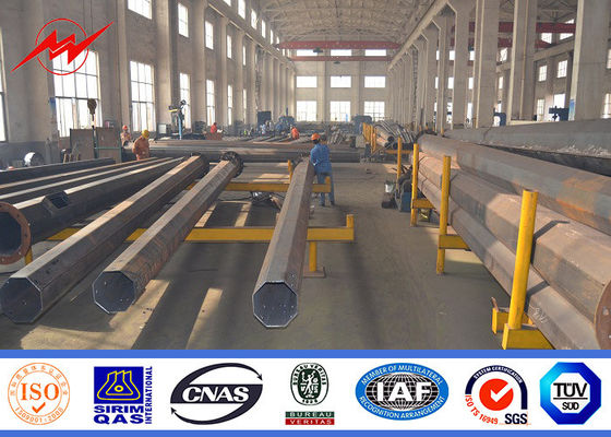 11m Quadrat im Freien galvanisierte Parkplatz hellen Polen mit den doppelten Armen