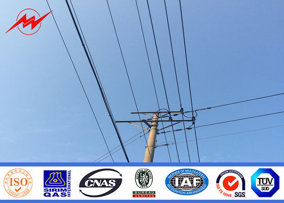 Hochspannungselektrische leistung Pole, der Pole kundengebundene pulverisierte Malerei ineinanderschiebt