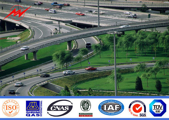 4 hoher Mast heller Pole der Abschnitt-10mm für Überführungs-Stations-Stadtplätze