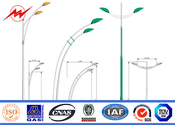 12M doppelter Parkplatz heller Pole Arm-4mm mit 1.5M Querarm