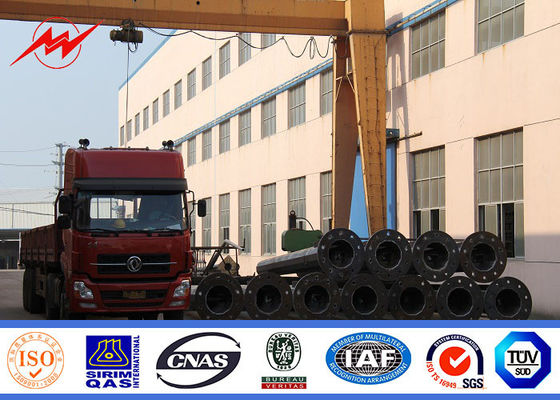 50 FT hoher Mast-Lichtmast-runde Form 500W LED mit External sperrten Leiter ein