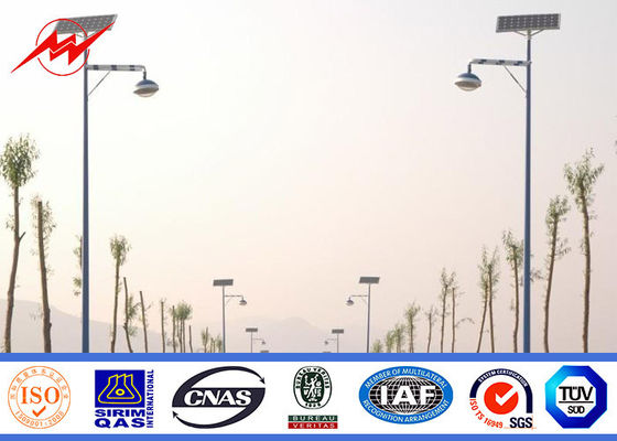 8m Höhen-Straßenlaterne-Polen 1m doppelte Stärke des Arm-Parkplatz-Lichtmast-3mm