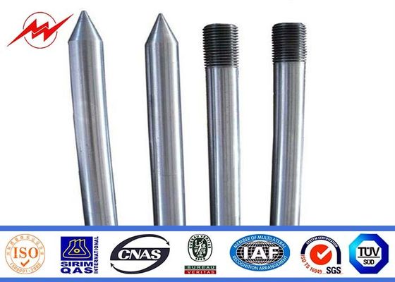 Dehnfestigkeits-Kupfer verpfändete Tiefenerder/Grund-Rod mit allen Arten-Klammern