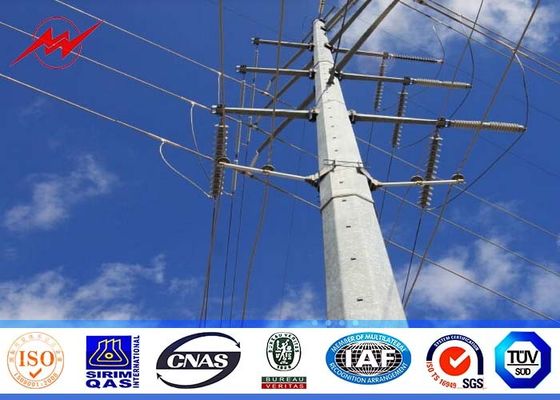 21m 5000kg galvanisierte heller Pole 6mm Stahlstärke im Freien mit getretenem Bolzen