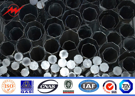 4mm polygonale 12m Stahlgetriebe-Pole-Galvanisation im Freien