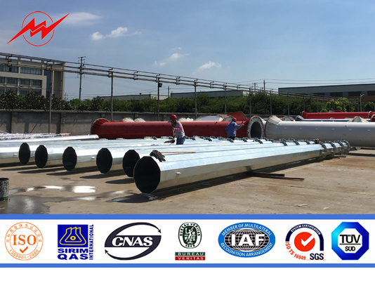 Hot Dip Galvanized Oktagonal elektrischer Strom Pole mit anpassbarer Höhe und Form
