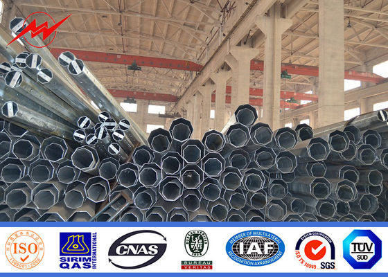 Stahlstrommaste Afrikas 10m 500 Dan Electric Power Pole pulverisieren Beschichtung