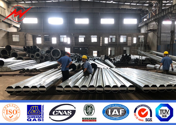 Hot Dip Galvanized Oktagonal elektrischer Strom Pole mit anpassbarer Höhe und Form
