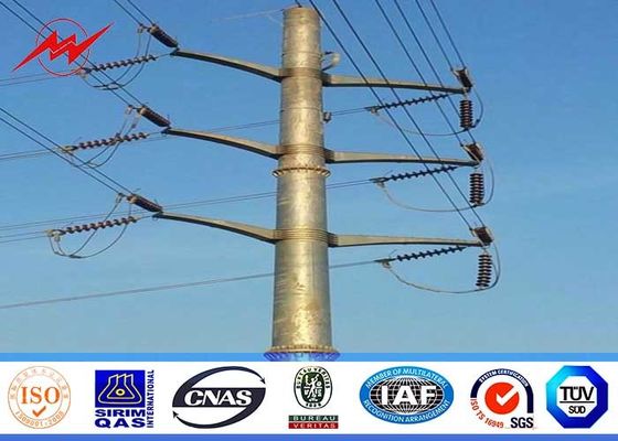 12 Seiten 15M Clase 2500 galvanisierter Stahl-Pole mit Paaren des kletternden Bolzens