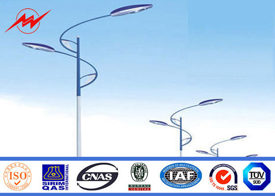 8M heißes BAD Q345 galvanisierte Straßen-Lichtmast-Landstraße Stahl-Polen mit einarmigem
