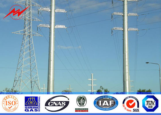 Achteckiges 11.8M galvanisierte Stärke Polen der elektrischen Leistung 6.5KN Lagerbelastungs-3.5mm