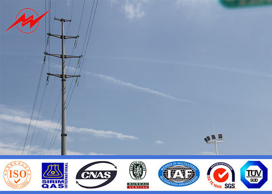 elektrischer Stahlstrommast der Mittelspannungs-345Mpa für Projekt des Getriebe-69kv