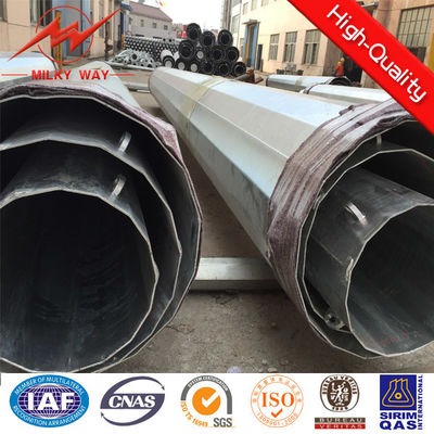 Zwölfeckiger 24m Stahlstrommast 20KN Gr65 im Freien für Kraftübertragung