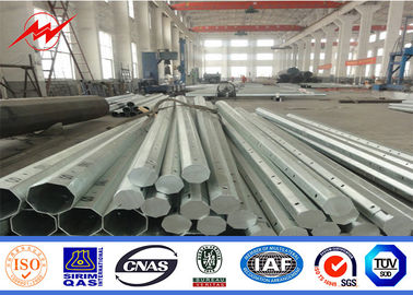 12m Afrika galvanisierter Stahl-Pole, Stahlstrommaste mit 3 Niveaus von Armen