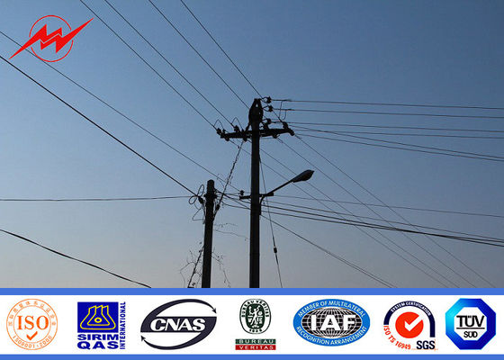 10kv - 550kv elektrisches 500Dan Stahl- Röhren-Pole für Linie der Sendeleistungs-11kv