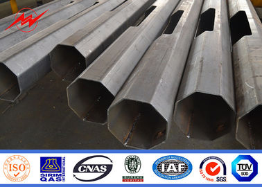 9m Q235 einarmiger polygonaler galvanisierter heller Pole