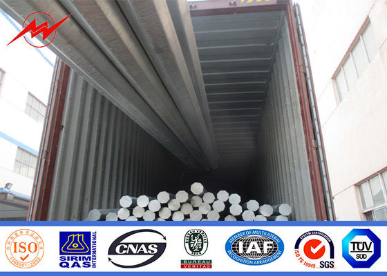 galvanisierte Electric Power-Fernleitung Röhren- Stahl-Polen des heißen Bad-10kV