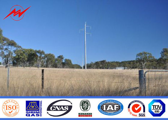 95FT NGCP Philippinen heißes Bad-Galvanisations-Stahlstrommaste AWS D 1,1