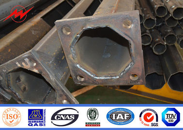 wasserdichter warm gewalzter Stahl 11m Pulver-Beschichtungs-einarmiger galvanisierter achteckiger Polen