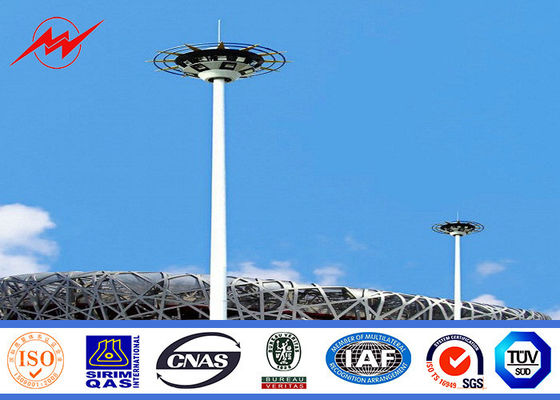 GR50 Seiten-Stadions-Licht-beleuchtet hoher Mast-Turm 10nos 200W HPS des Stahl-12 mit Rasing Sytem Maintanence