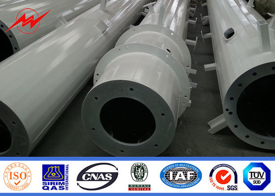 70m selbsttragender galvanisierter Pole Monopole Antennenmast mit Pulver-Malerei