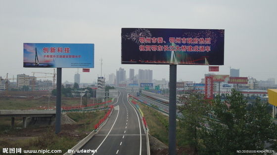 Galvanisiertes Polyester-oder Pulver-überzogenes Verkehrszeichen heller Pole Q235