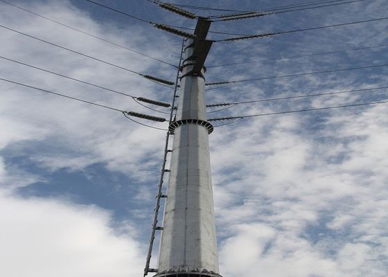 9m-1250Dan Stahl-Eleactrical Strommast für 110kv verkabelt +/--2% Toleranz