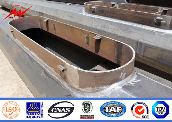 Antikorrosions-elektrischer hoher Mast-Monopole Antennenmast mit kletternder Leiter