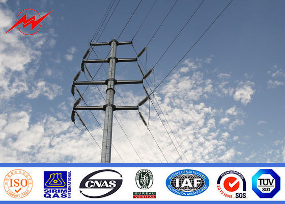 Galvanisiert und Bitumen Stahl-Pole für Netzverteilungs-Linie Pole