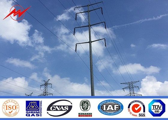 Strommast-Bemessungslast 500KGS 33KV 40FT 11900MM galvanisierte Stahl