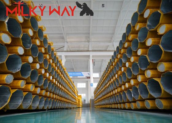 50ft Galvanized Octagonal Mono Pole Tower for Communication Distribution