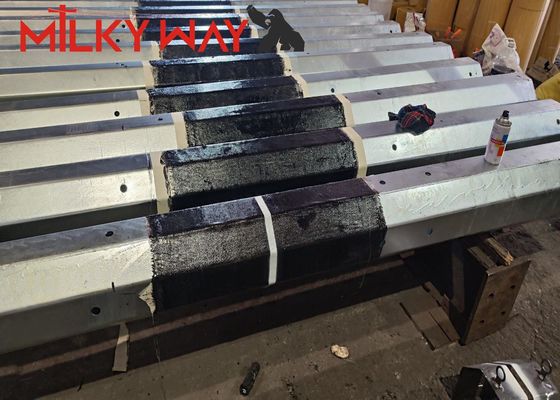 1250 Dan 11.8M 8 Seiten Elektrische Energiepole 4 mm Dicke Direktvergraben ASTM A123 Verzinkungsstandard