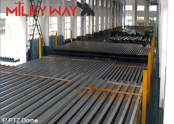 1250 Dan 11.8M 8 Seiten Elektrische Energiepole 4 mm Dicke Direktvergraben ASTM A123 Verzinkungsstandard