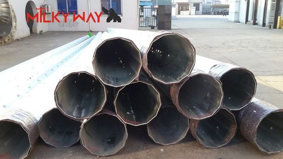 Hot Dip Galvanized Steel Utility Poles für die elektrische Übertragung mit hoher Sicherheitsfaktor-Konstruktionslast