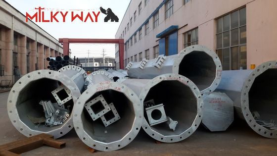 3.5m-15m Stahlstrompfosten für Straßenbeleuchtung mit konischen und polygonalen Optionen