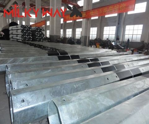 Hot Dip Galvanized Steel Elektropolen mit FRP 3,8 mm 7,2 mm Dicke 9m 11m Länge Malaysia Standard