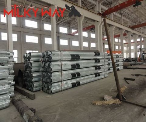 Hot Dip Galvanized Steel Elektropolen mit FRP 3,8 mm 7,2 mm Dicke 9m 11m Länge Malaysia Standard
