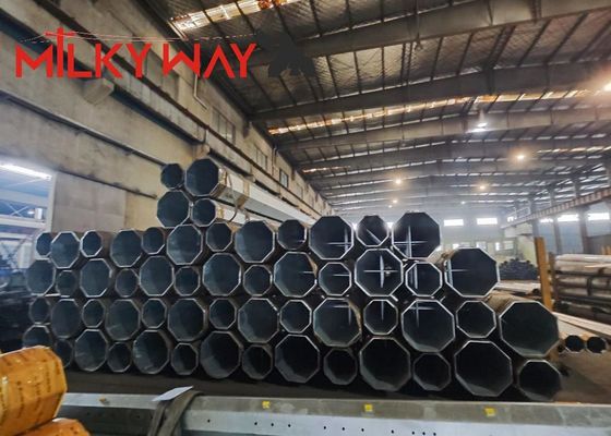 36 m galvanisierter Stahlmonopolturm für Mobilfunknetze 24 kN Belastung