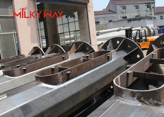 15M angepasste verzinkte Stahl-Strompfähle für Stromübertragungspfähle mit und angepasster Dicke