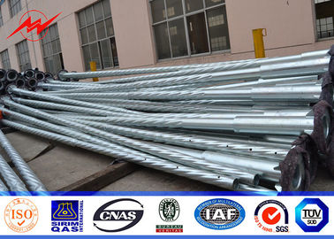 7.5M Stahlstrommast heller Lasts-1KN, Mindestrenditen-Druck Kraftübertragungs-Polen 450Mpa