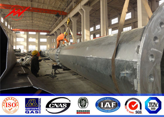 Galvanisierte Pole-Verteilung 70ft elektrischer Leistung für 132kv 69kv Philippinen projektieren