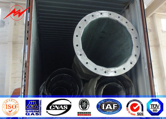 Galvanisierte Pole-Verteilung 70ft elektrischer Leistung für 132kv 69kv Philippinen projektieren