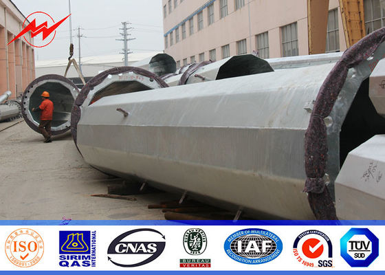 25ft bis 75ft elektrisches Concial spitzten sich Stahlstrommast, Stahlnetzverteilung Pole 10kv zu | 550kv