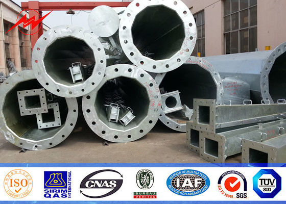 Runde konische elektrische Übertragungsstangen, galvanisierte Verteilermaste