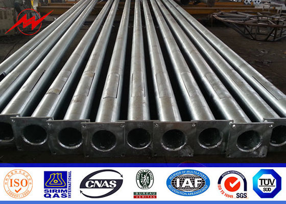 Achteckiges Straßenlaterneim Freien Polen 5M bis 15M mit gebogenem Arm 60mm Durchmessers Doppeltes