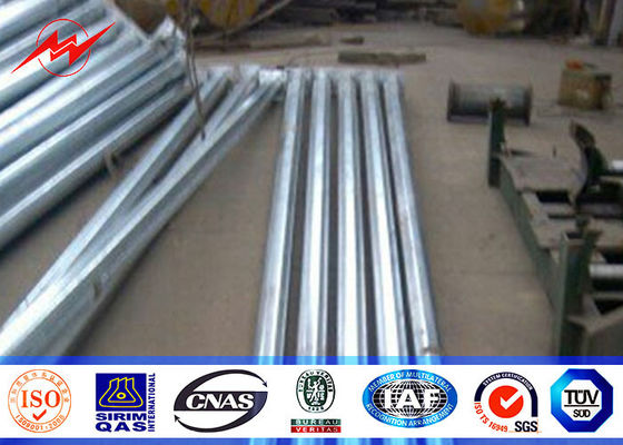 Achteckiges Straßenlaterneim Freien Polen 5M bis 15M mit gebogenem Arm 60mm Durchmessers Doppeltes