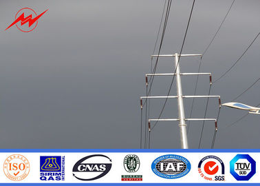 Galvanisierte 12m hohe elektrische Leistung Stahl-Pole für Netzverteilungs-Linie Projekt