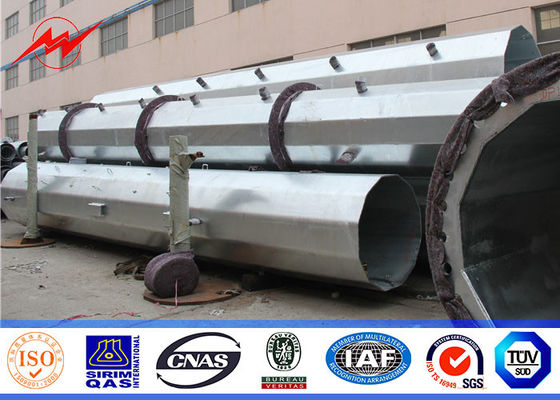 16 Seiten-Stahl- Mikrowellen-Mono-Pole-Turm für bewegliche Fernleitung