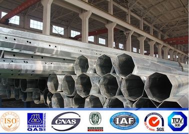 Achteckige 10m 18m Q235 galvanisierten Metall Polen